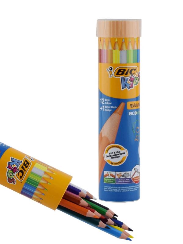 BİC METAL TÜP 12+1 EVO KURU BOYA