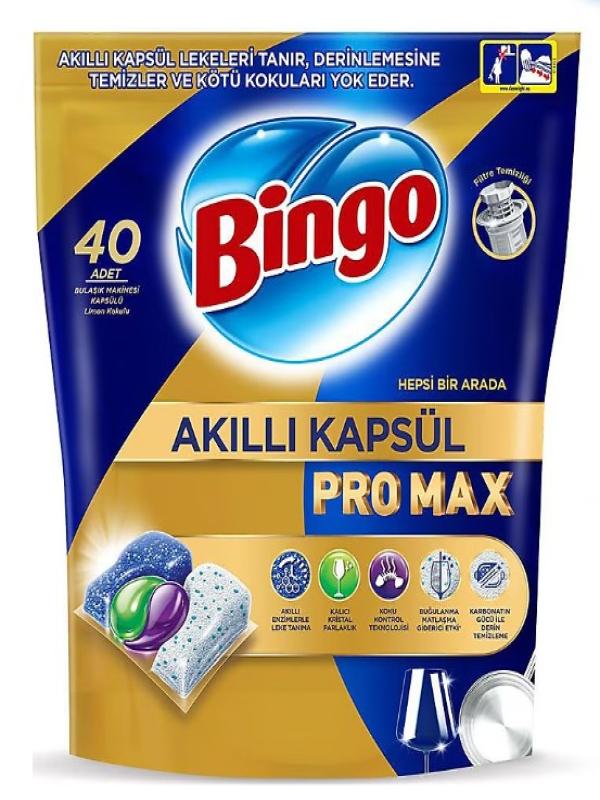 BİNGO AKILLI KAPSÜL BULAŞIK TABLET 40 LI