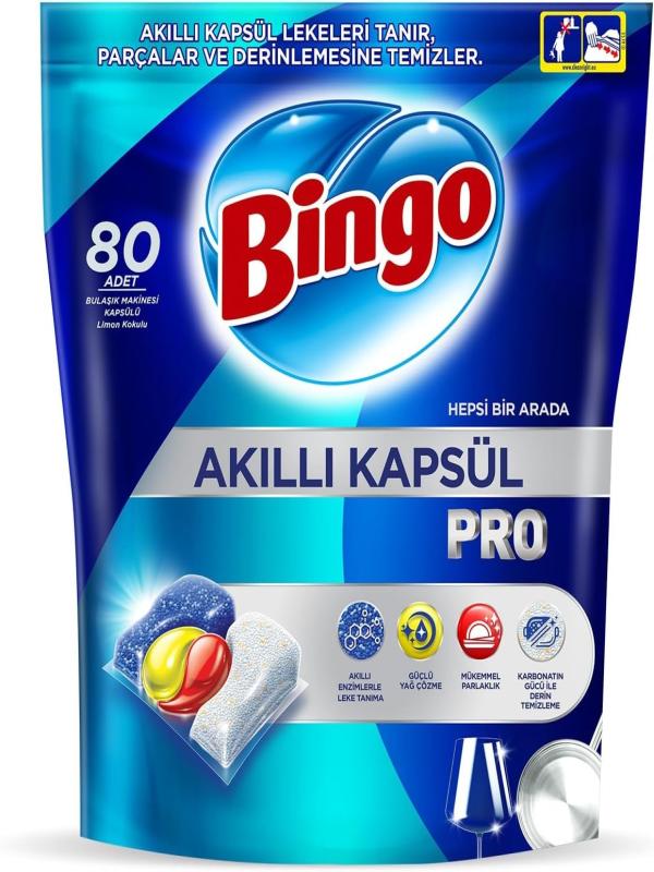 BİNGO AKILLI KAPSÜL BULAŞIK TABLET 80 Lİ