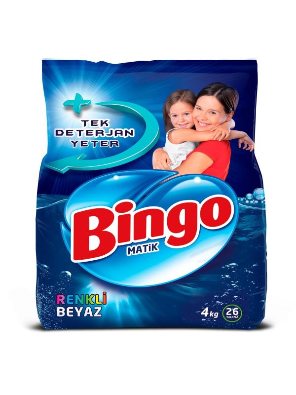 BİNGO MATİK 4 KG RENKLİ VE BEYAZ