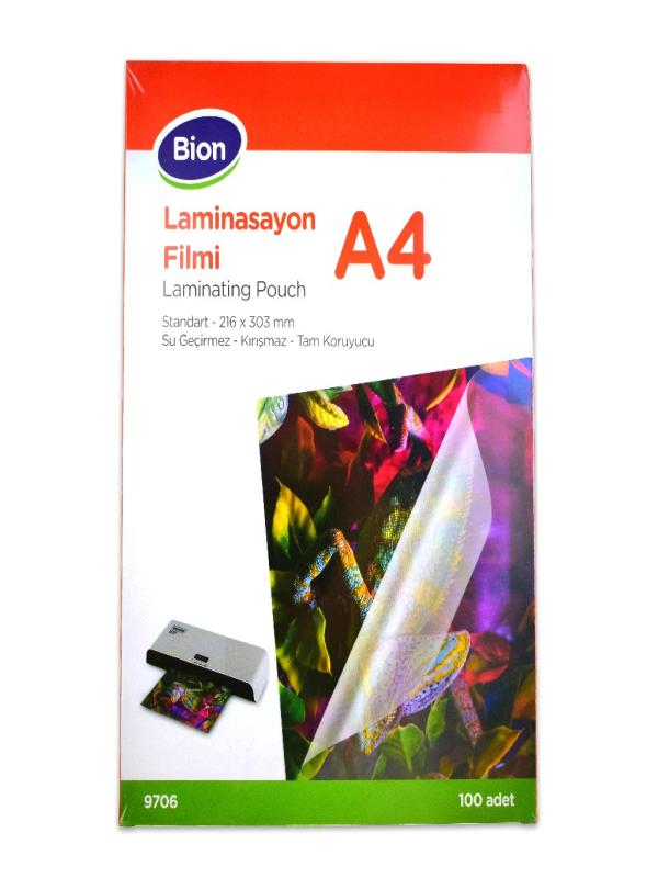 BİON LAMİNASYON FİLMİ - A4 BOY 9706