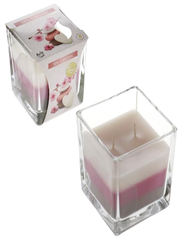 BISPOL SPA BAHÇESİ KOKULU KARE BARDAK MUM SNK80-254