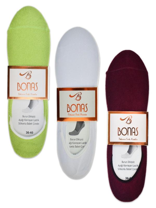 BONAS BAYAN TOPUK SİLİKONLU BABET ÇORAP B-2111