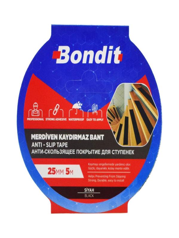 BONDİT MERDİVEN KAYDIRMAZ BANT 25MM*5MT SİYAH BNMK2505