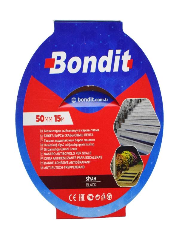 BONDİT MERDİVEN KAYDIRMAZ BANT 50MM*15MT SİYAH BNMK5015