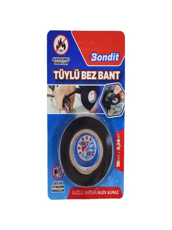 BONDİT TÜYLÜ BEZ BANT KUTULU 18MM*9MT 099506