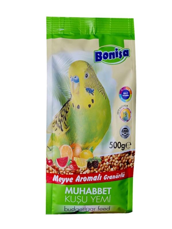 BONİSA 500 GR MEYVELİ MUHABBET KUŞU YEMİ