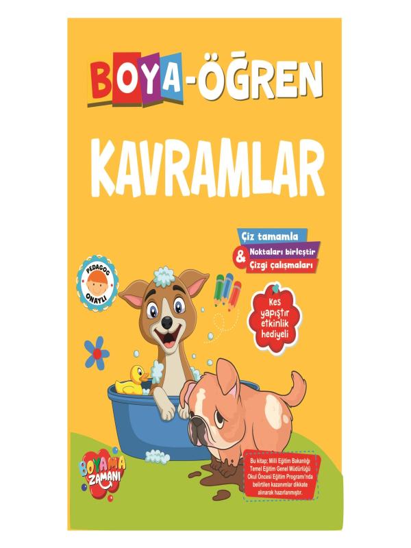 BOYA EĞLEN KAVRAMLAR BOYAMA KİTABI