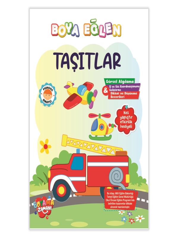 BOYA EĞLEN TAŞITLAR BOYAMA KİTABI