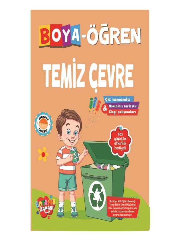 BOYA EĞLEN TEMİZ ÇEVRE BOYAMA KİTABI