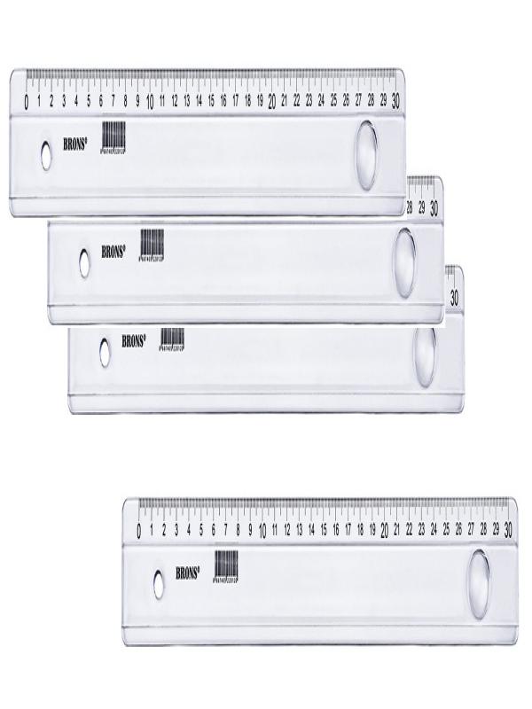 BRONS LÜX CETVEL 30 CM BR-225