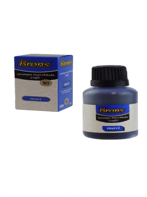 BRONS MAVİ  ISTAMPA MÜREKKEBİ BR-315