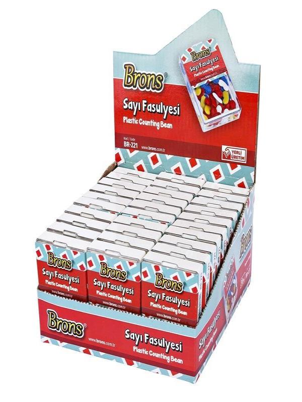 BRONS SAYI FASULYESİ PLASTİK KUTU BR-221
