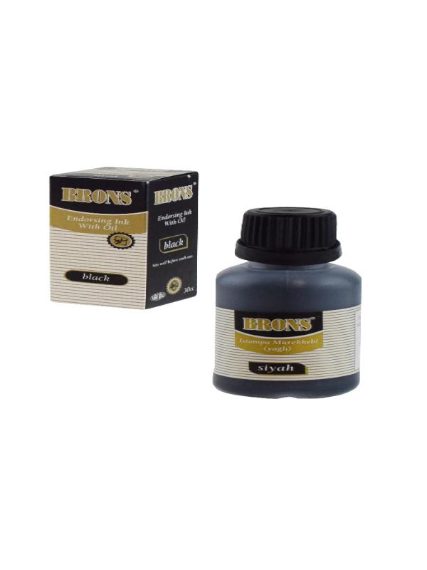 BRONS SİYAH ISTAMPA MÜREKKEBİ BR-314