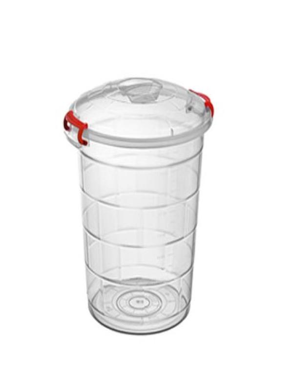 BURSEV TETRİS BAKLİYAT KOVA ŞEFFAF 65LT 1112 92