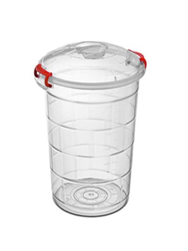 BURSEV TETRİS BAKLİYAT KOVASI ŞEFFAF 30LT 1112 90