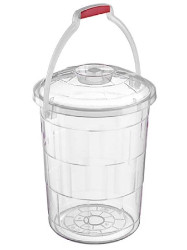 BURSEV TETRİS KAPAKLI SU KOVASI ŞEFFAF 20LT 2113 95