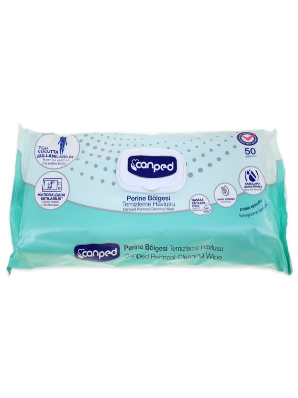 CANPED PERİNE VÜCUT TEMİZLEME HAVLUSU 50 Lİ