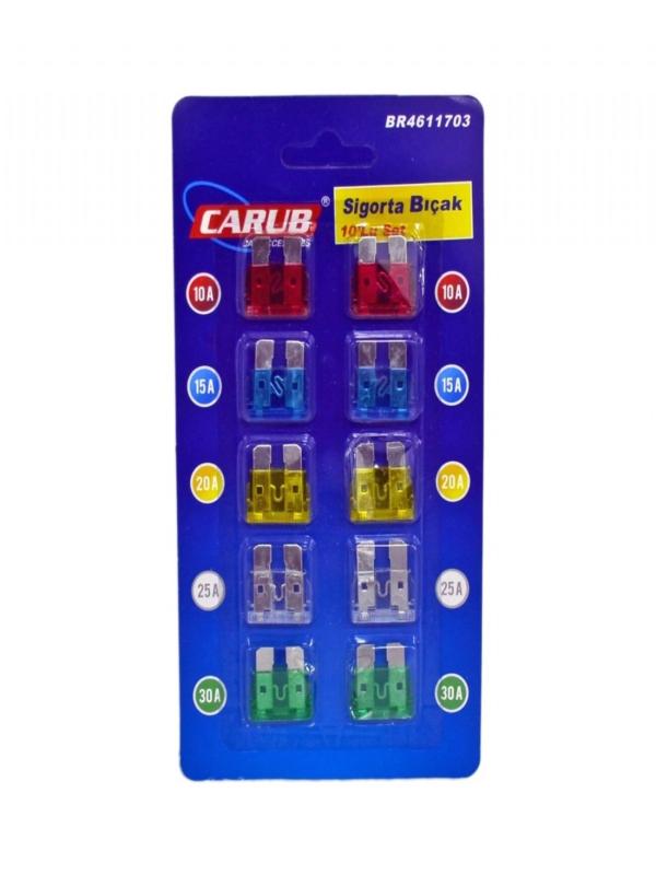 CARUB SİGORTA BIÇAK 10 LU SET 4611703