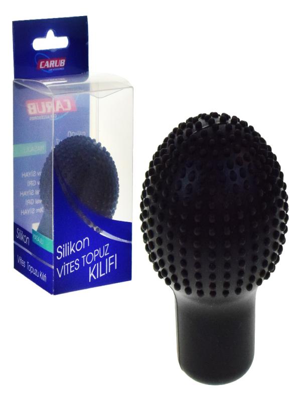 CARUB SİLİKON VİTES TOPUZ KILIFI MASAJLI SİYAH BR 621 96 01