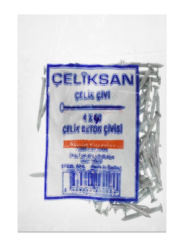 ÇELİKSAN BEYAZ OLUKLU 4*60 ÇELİK ÇİVİ 018052