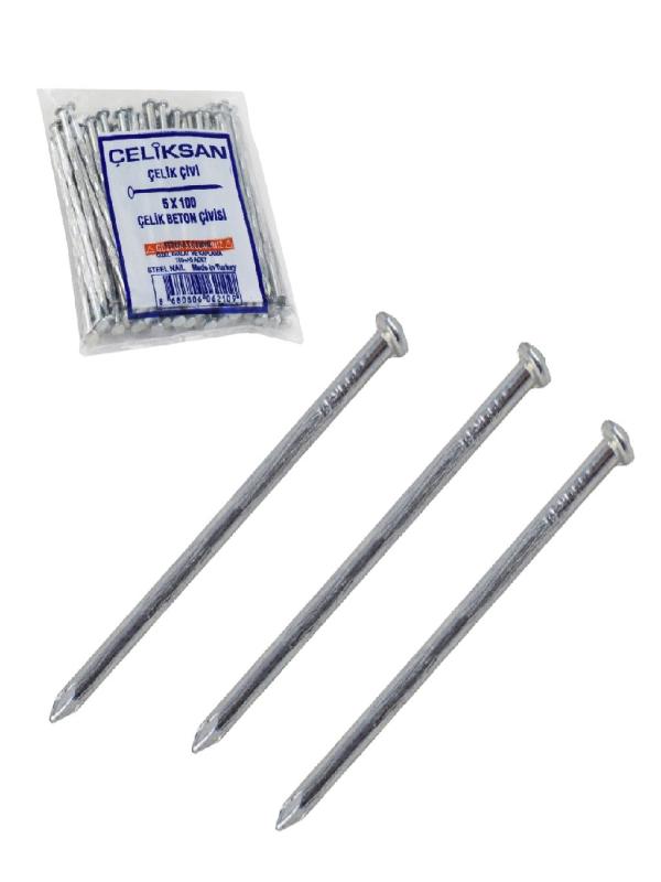 ÇELİKSAN BEYAZ OLUKLU 5*100 ÇELİK ÇİVİ 018055