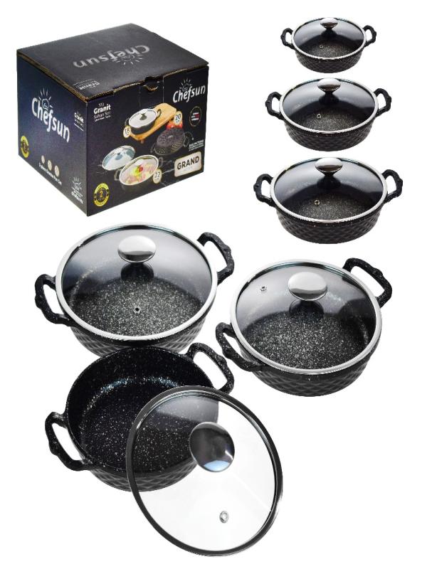 CHEFSUN GRAND SERİES DÖKÜM ÜÇLÜ SAHAN SET (18*20*22)