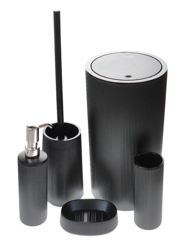 ÇLK DANZEL ÇİZGİLİ YUVARLAK SADE AKSESUARLI BANYO SETİ 352