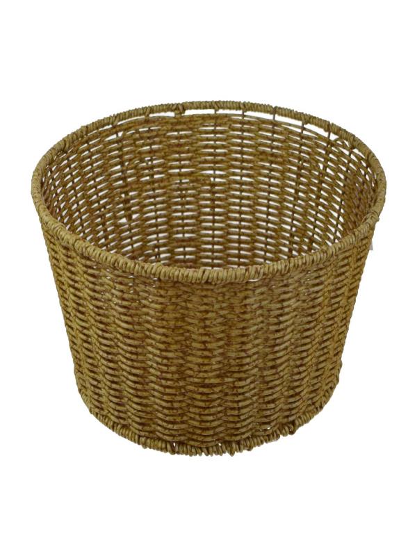 ÇLK KÜÇÜK YUVARLAK ÇOK AMAÇLI HASIR SEPET 27*13 1076