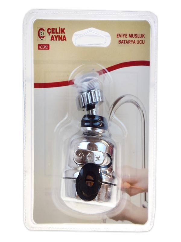 ÇLK LÜKS ESNEK BORU BAŞLIĞI KROM 30171