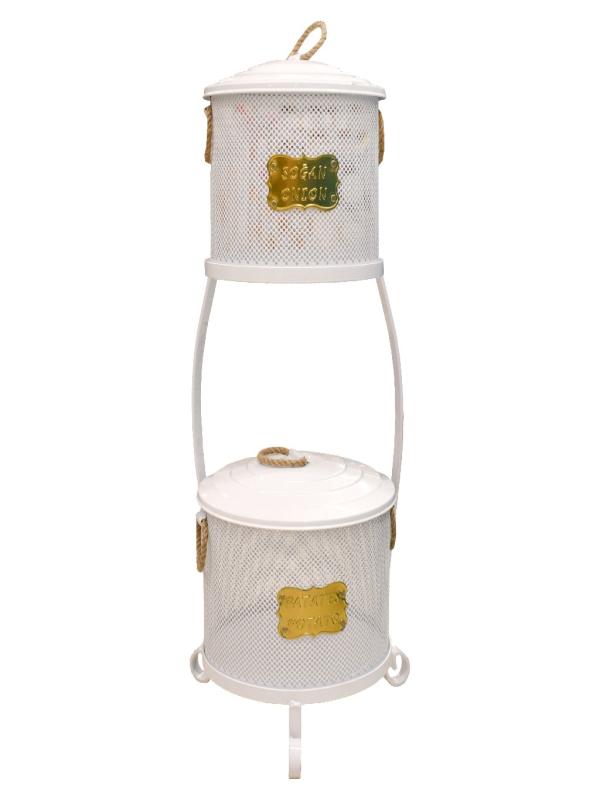 ÇLK YM-1041F EKO METAL PATATES SOĞAN KOVASI FİLELİ 2 Lİ