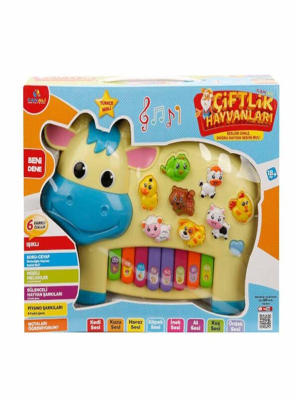CNL TÜRKÇE SESLİ İNEK GÖRÜNÜMLÜ PİYANO 2222
