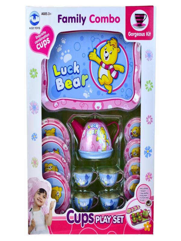 CNM KUTULU METAL TEPSİLİ ÇAY SETİ 5268-2