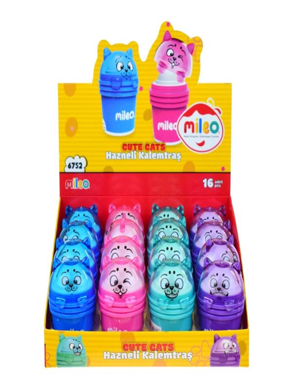 CUTE CATS HAZNELİ KALEMTRAŞ 6752