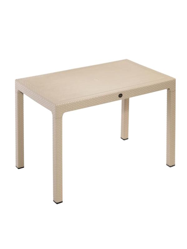 DAYSTONE COMFORT RATTAN CAMSIZ MASA KAPİÇİNO 90*150