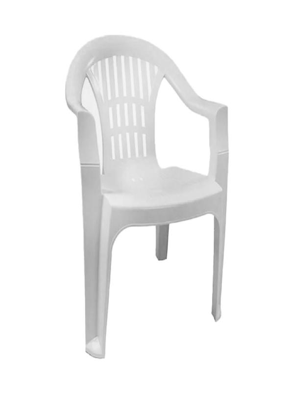 DAYSTONE GARDENYA KOLLU SANDALYE EKO BEYAZ (MİLAS)