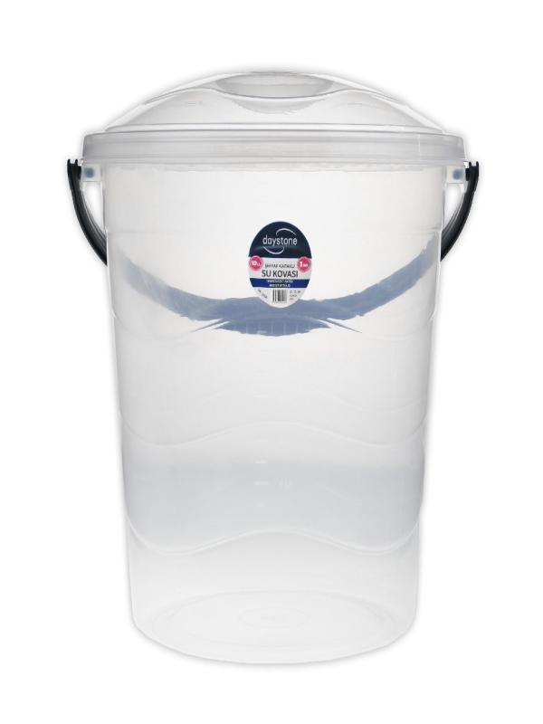 DAYSTONE KAPAKLI SU KOVASI ŞEFFAF 10 LT NO:3 DS-2996