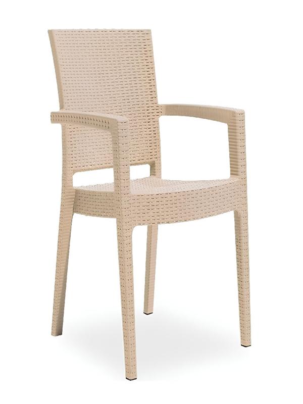 DAYSTONE PARİS KOLLU SANDALYE KAPİÇİNO (HİLTON)