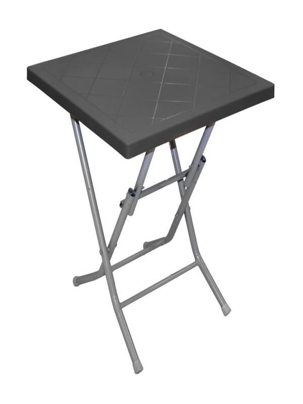 DAYSTONE SMART METAL AYAKLI PLASTİK MASA 60*60 ANTRASİT