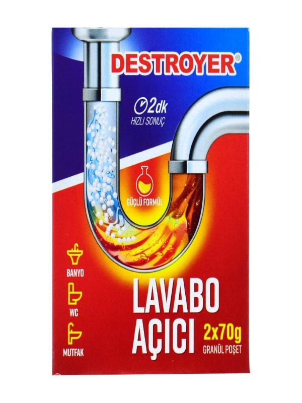 DESTROYER GRANÜL LAVABO AÇICI 2*70 GR