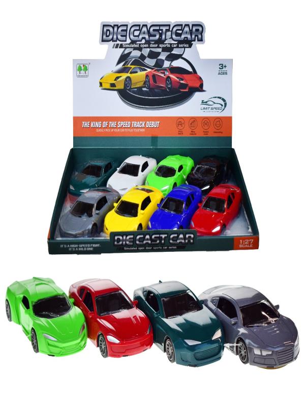 DIECAST METAL 1:27 ÇEKBIRAK RENKLİ KLASİK ARABA 932-2