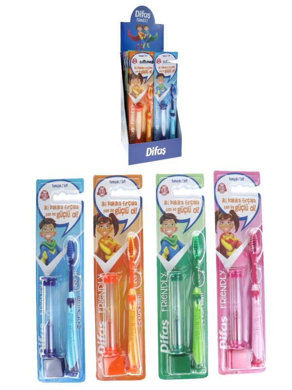 DİFAŞ FRIENDLY ÇOCUK DİŞ FIRÇASI KUM SAATİ