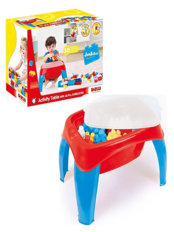 DOLU 5298 OYUNCAK AKTİVİTE OYUN MASASI 30 PARÇA MEGA BLOK