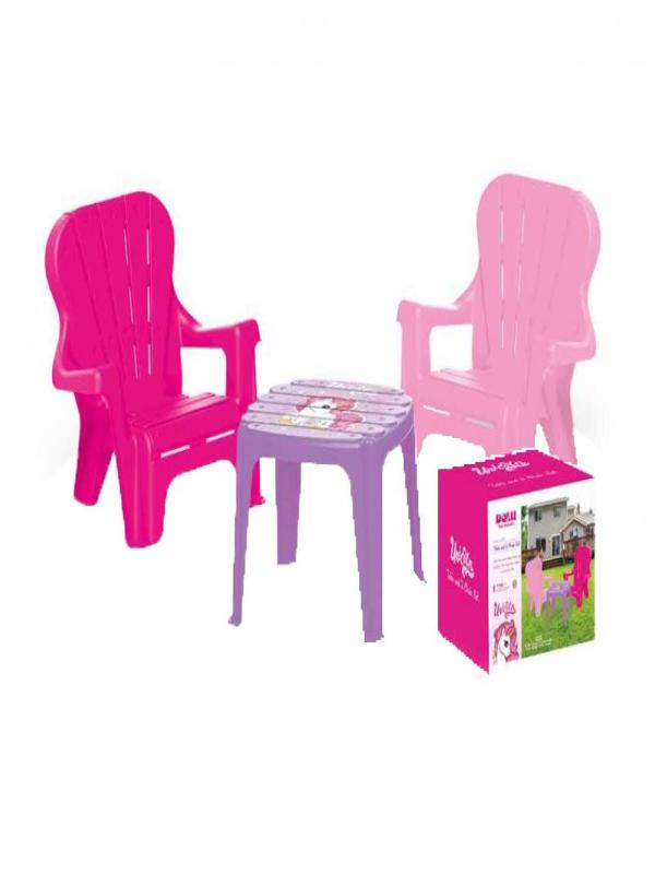 DOLU UNICORN MASA VE 2 Lİ SANDALYE SET 2503