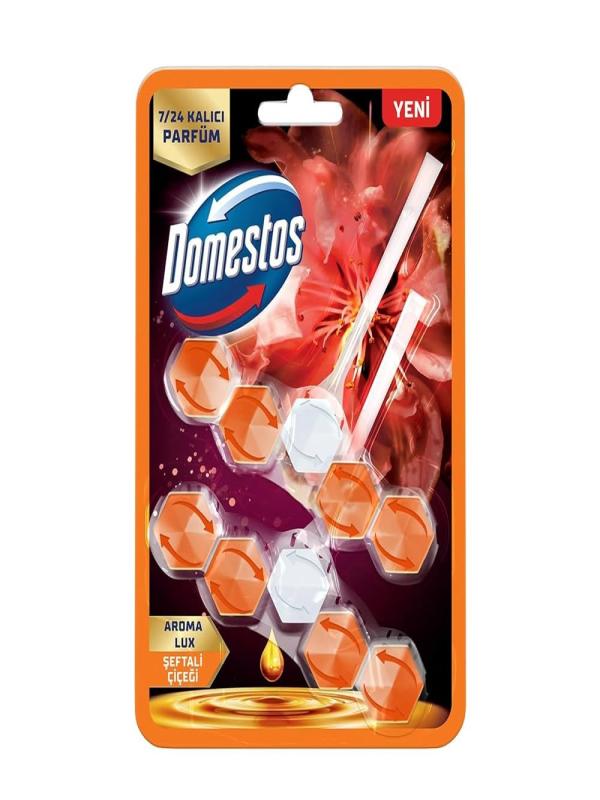 DOMESTOS WC BLOK 5 Lİ GÜÇ İKİLİ ŞEFTALİ ÇİÇEĞİ 100 GR