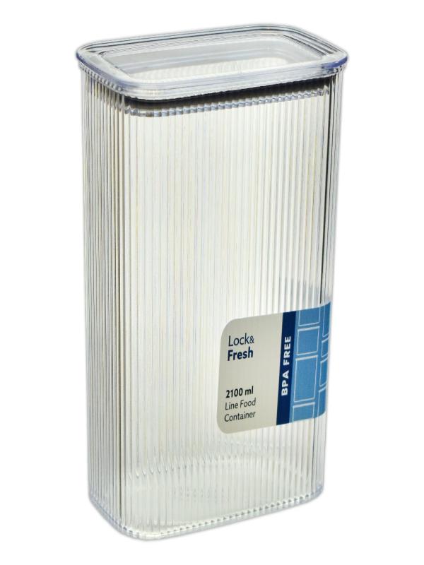 DÜNYA PLS ÇİZGİ DESENLİ FOOD BOX SAKLAMA KABI 2100ML 32003