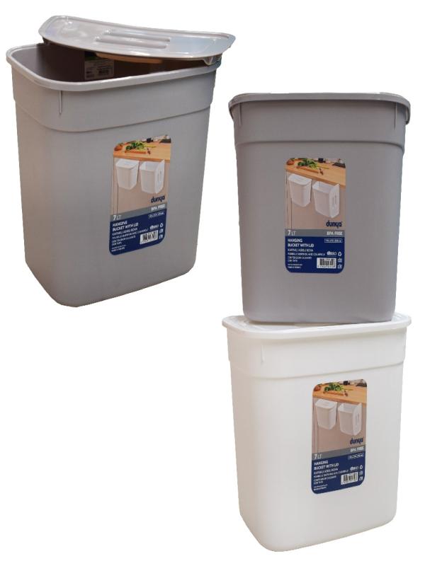 DÜNYA PLS KAPAKLI ASKILI KOVA 07110