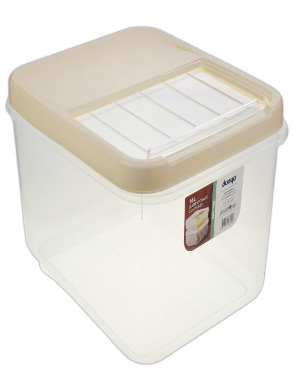 DÜNYA PLS KAYAR KAPAKLI SAKLAMA KABI 16 LT 07556