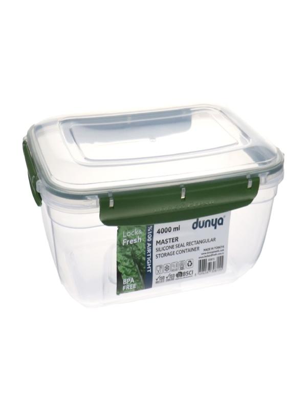 DÜNYA PLS MASTER DİKDÖRTGEN SAKLAMA KABI 4000ML 30815