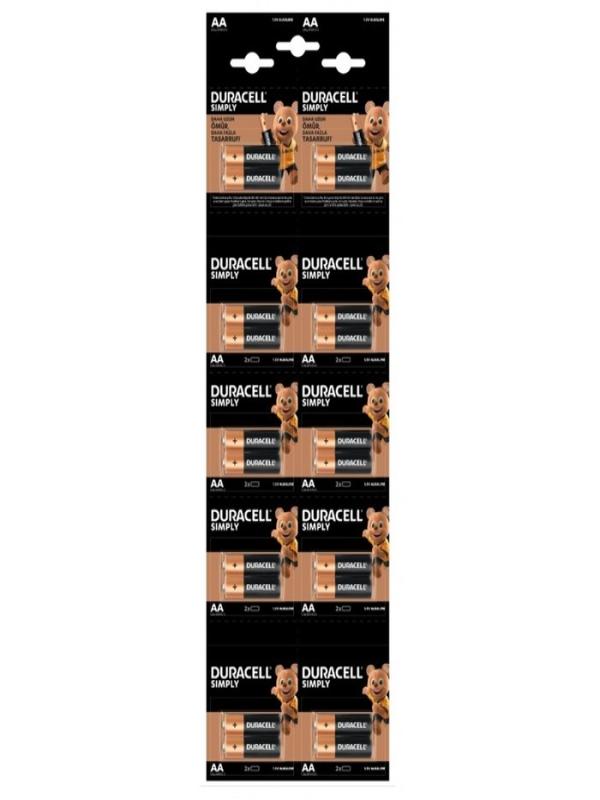 DURACELL SIMPLY KALEM PİL 20Lİ ASKILI